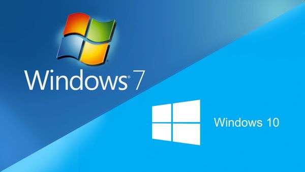 Windows 7 vers Windows 10