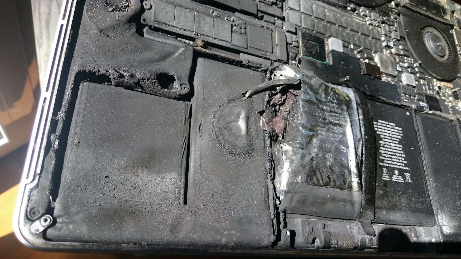 MacBook brûlé - exemple 1