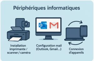 AzurServiceInfo propose des services de dépannage et d'assistance informatique à domicile à Menton. Profitez d'une expertise locale pour vos périphériques.