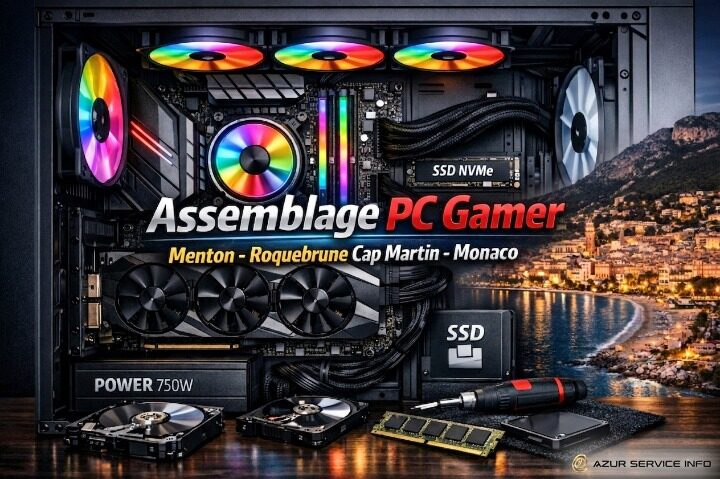 PC Gamer en assemblage pour Menton Roquebrune-Cap-Martin Monaco
