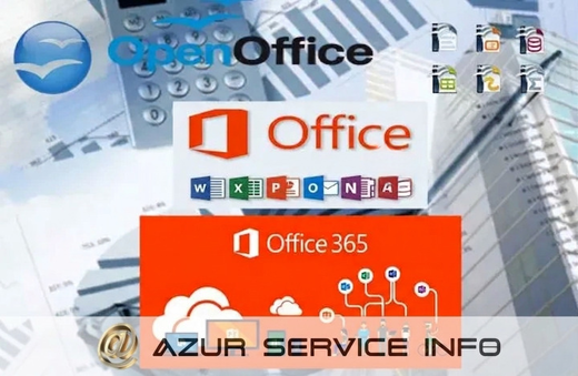 Espace de travail collaboratif utilisant Office 365 et OpenOffice sur plusieurs ordinateurs.
