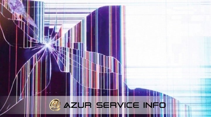 Symptômes écran ordinateur portable cassé - lignes, taches, fissures