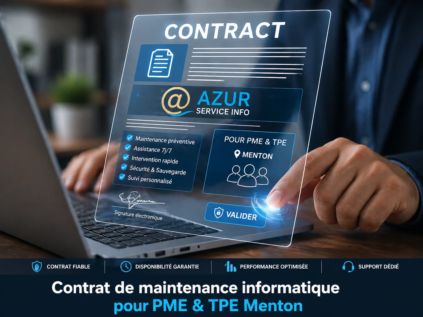 Contrat de maintenance informatique AZURSERVICEINFO