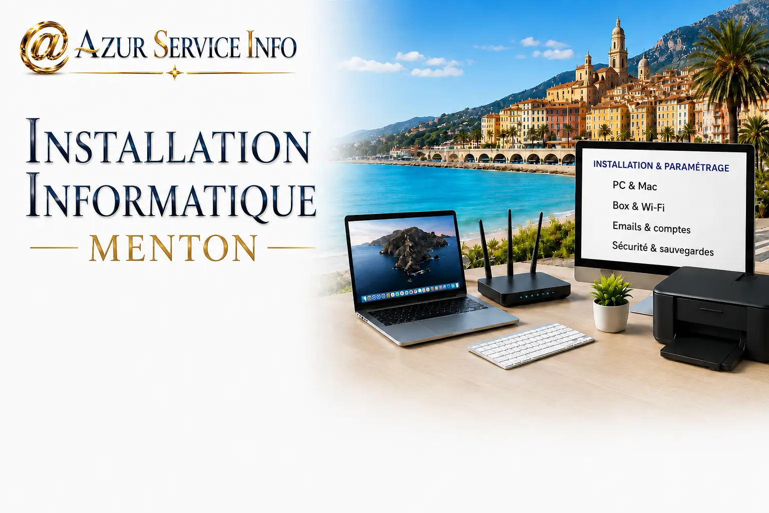 Informations sur le service AzurServiceInfo pour l'installation informatique à Menton.