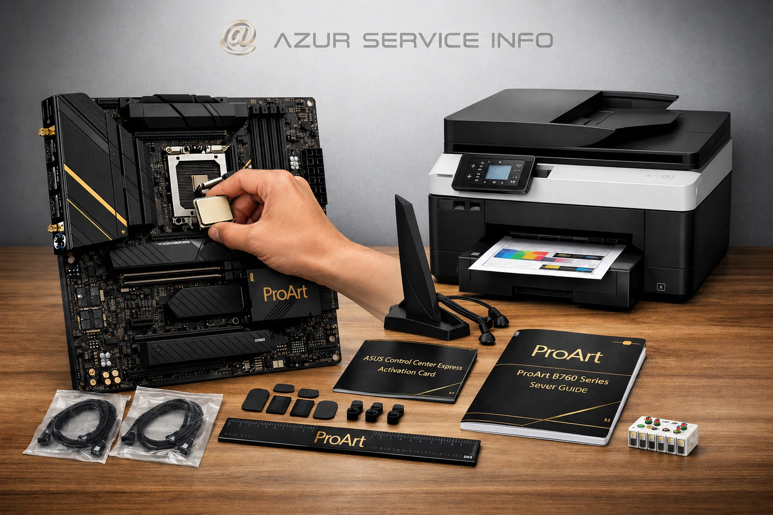 Informations sur le service Azur Service Info pour l'installation de périphériques informatiques.